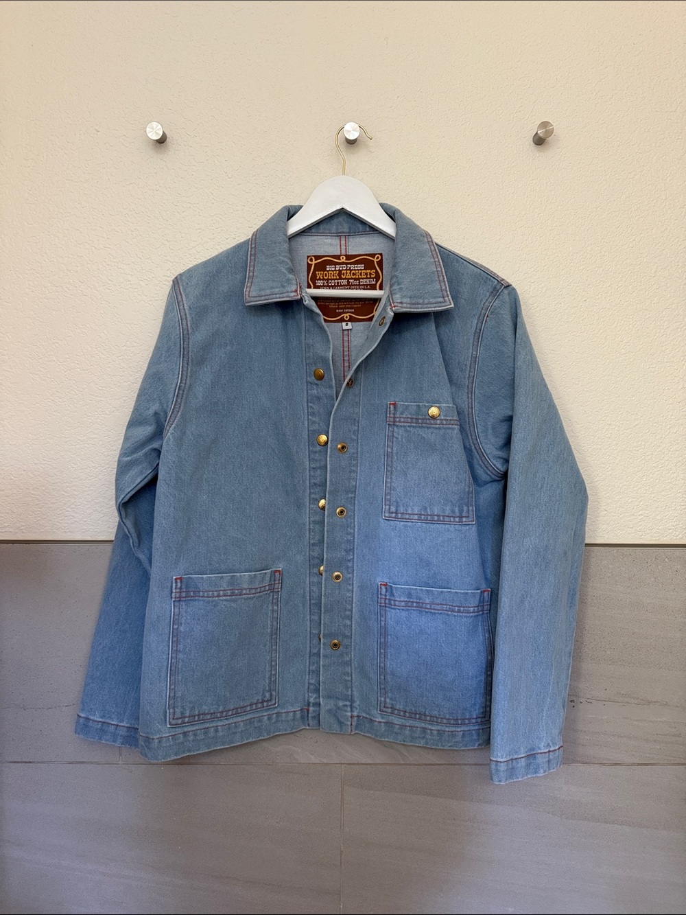 Big Bud Press Light Blue Denim Utility Jacket
